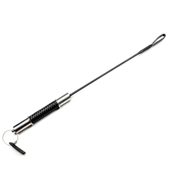 Riding Crop Rubber Black 65 cm