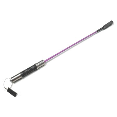 Riding Crop Rubber Purple 65 cm