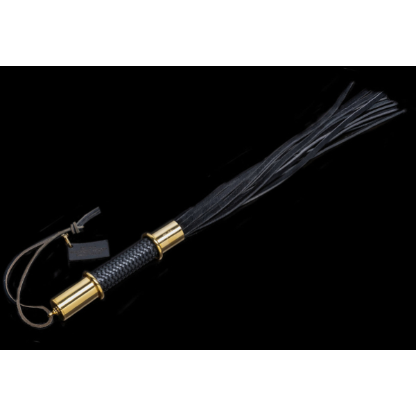 18krt Gold Plated Nubuck Flogger 70 cm