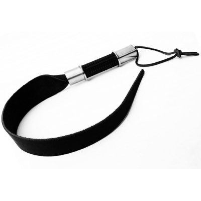 Single Tail Black Cowhide 70 cm