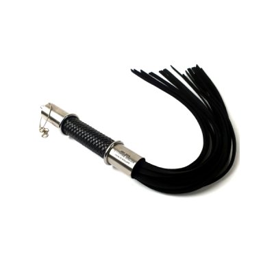 Flogger Black Nubuck Leather 60 cm