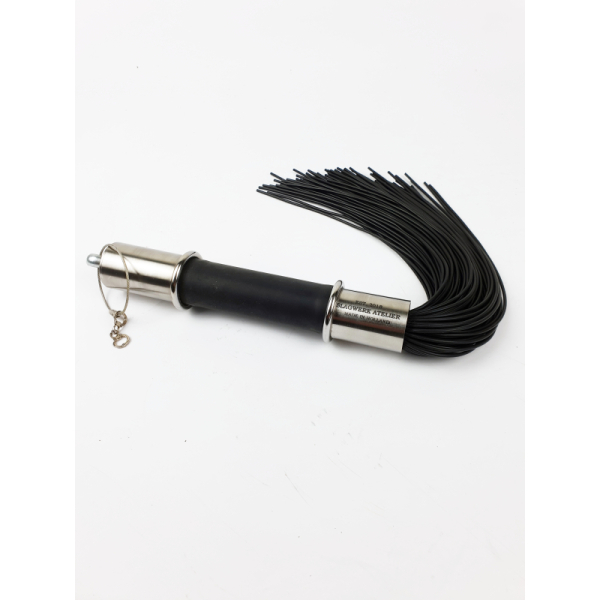 Black Rubber Flogger 60 cm